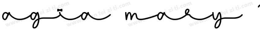 agia mary Regular字体转换